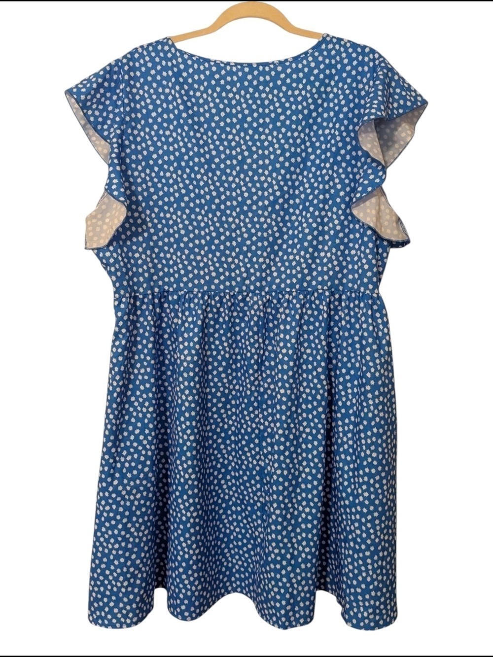 Blue Mini Dress Daisies - Picture 2 of 5